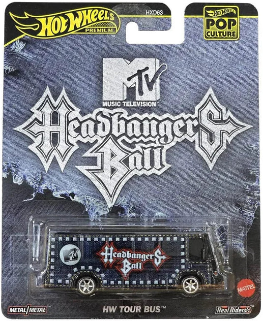 Hot Wheels Premium Pop Culture MTV Headbangers Ball HW Tour Bus (1:64)