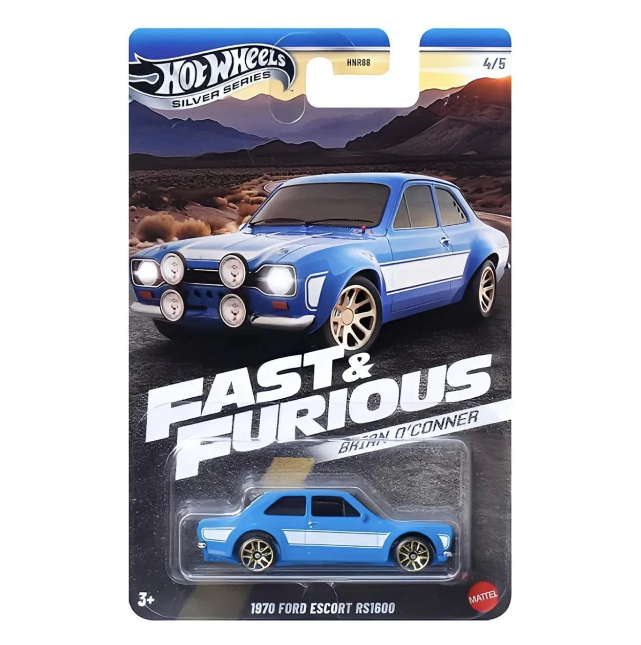Hot Wheels Silver Series Fast & Furious Brian O'Conner 1970 Ford Escort RS1600 (1:64)