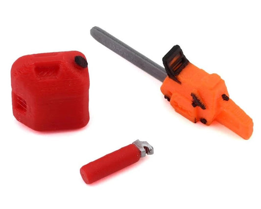 Scale By Chris Combo Pack 3 with Chainsaw, 5gal Fuel Jug, Fire Extinguisher (1:24)