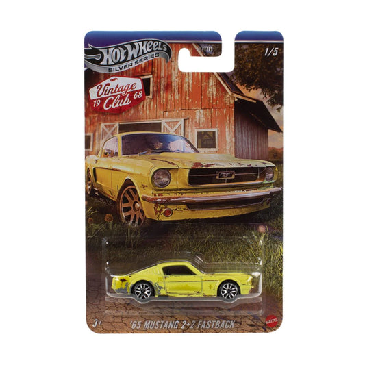 Hot Wheels Silver Series - 1968 Vintage Club - 1965 Mustang 2+2 Fastback (1:64)