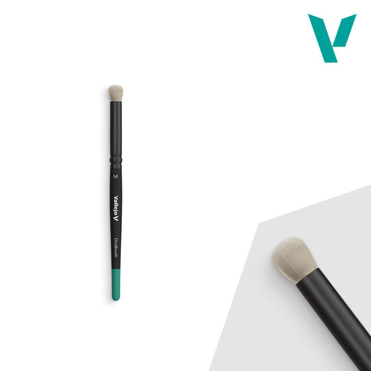 Vallejo Brushes Natural Hair Dry Brush - Medium