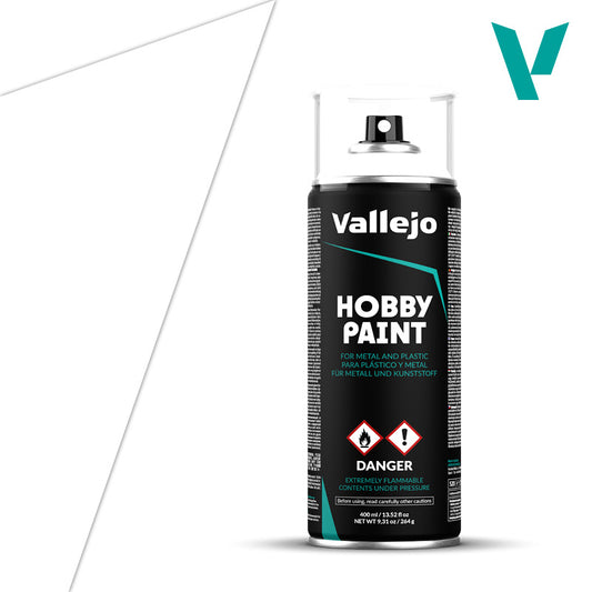 Vallejo Hobby Paint White Primer Spray (400ml)