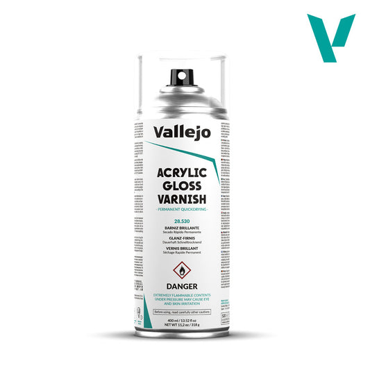 Vallejo Acrylic Gloss Spray Varnish (400ml)