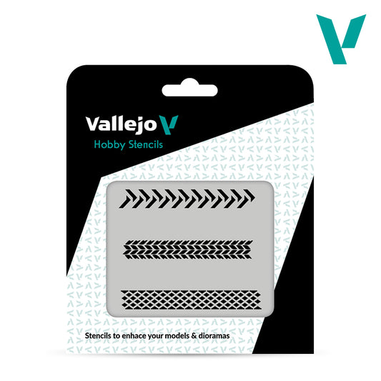 Vallejo Hobby Stencils - Tire Markings (1:35)