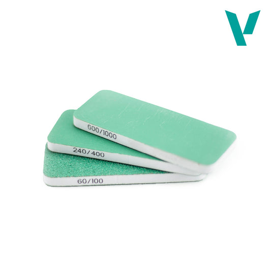 Vallejo Dual Grit Flexi Sanders - 80mm x 30mm x 6mm