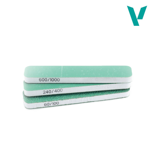 Vallejo Dual Grit Flexi Sanders - 90mm x 19mm x 6mm