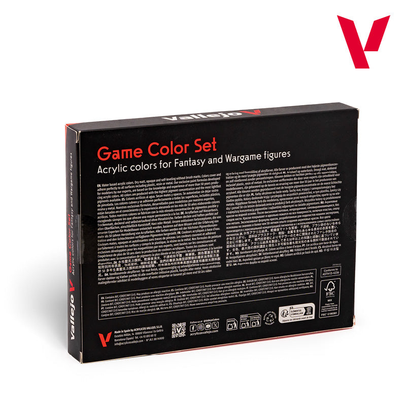 Vallejo Game Color Set - Introduction - 16 Colors (18ml Each)
