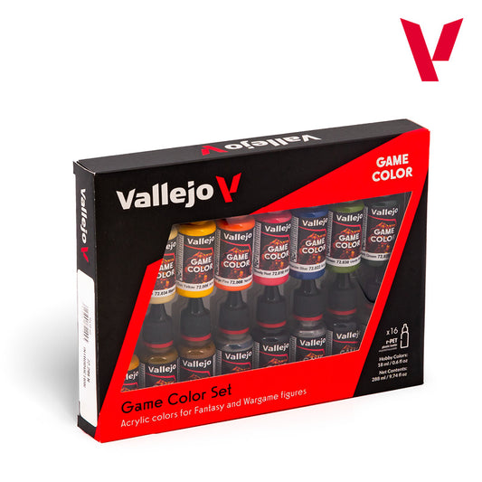 Vallejo Game Color Set - Introduction - 16 Colors (18ml Each)