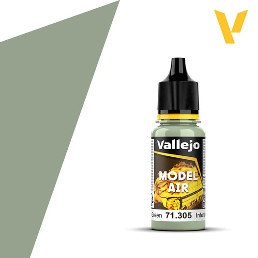 Vallejo Model Air - Interior Grey Green (18ml)