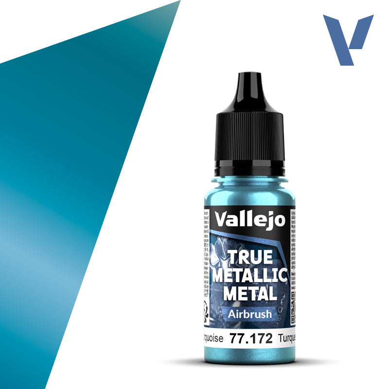 Vallejo True Metallic Metal - Airbrush - Hydra Turquoise (18ml)