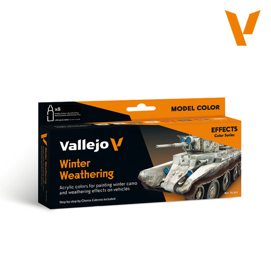 Vallejo Model Color Winter Weathering Set - 8 Colors (18ml Each)